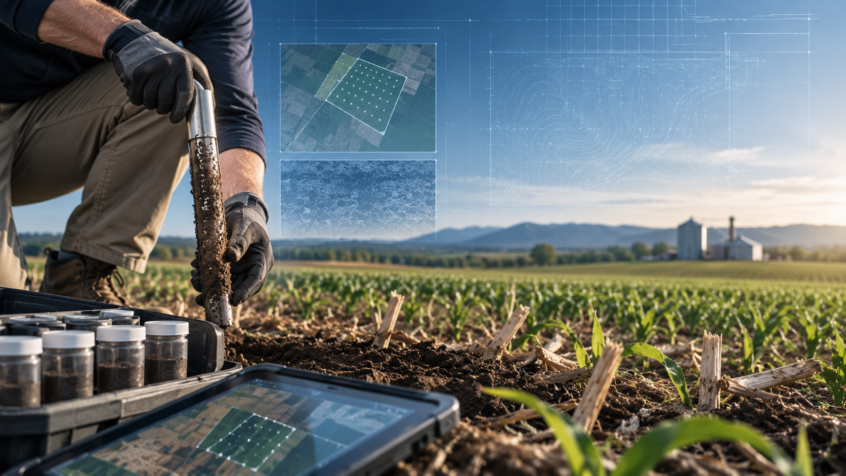 Residual soil fertility analysis for an AcreBasis farmland study